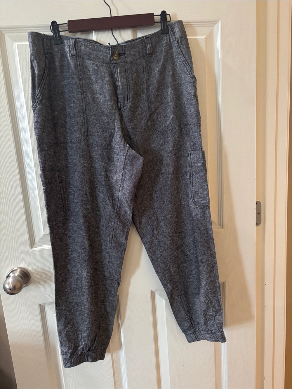 Sonoma Heathered Gray Cargo Joggers